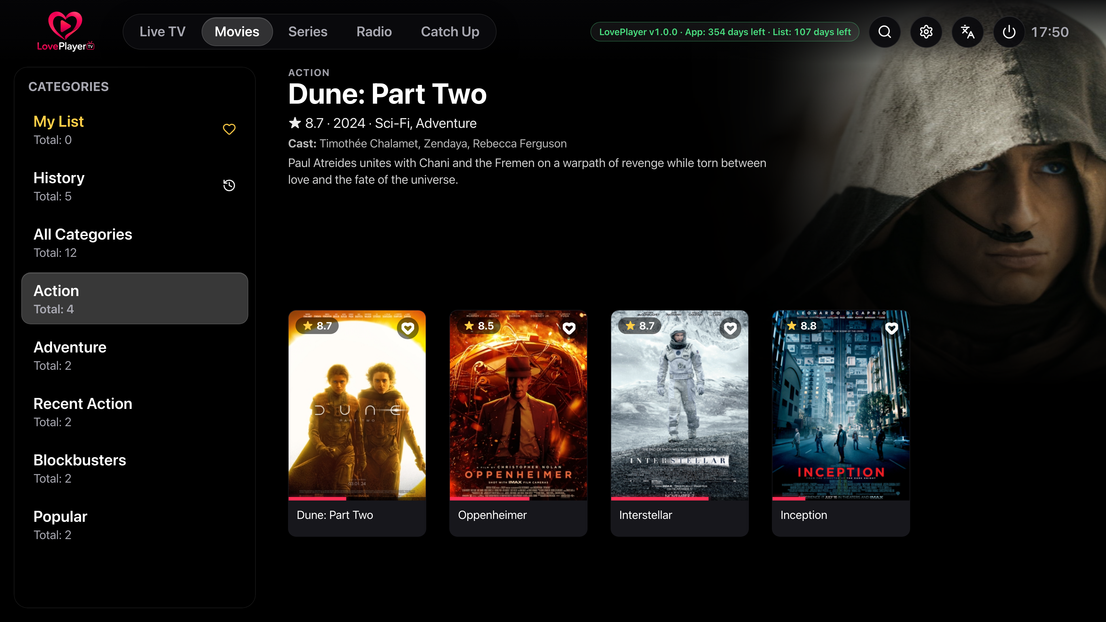Catalogue films